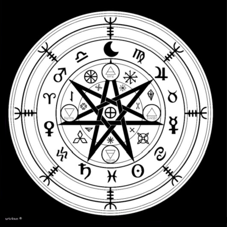 Paño Wicca para Tarot (N° 14)