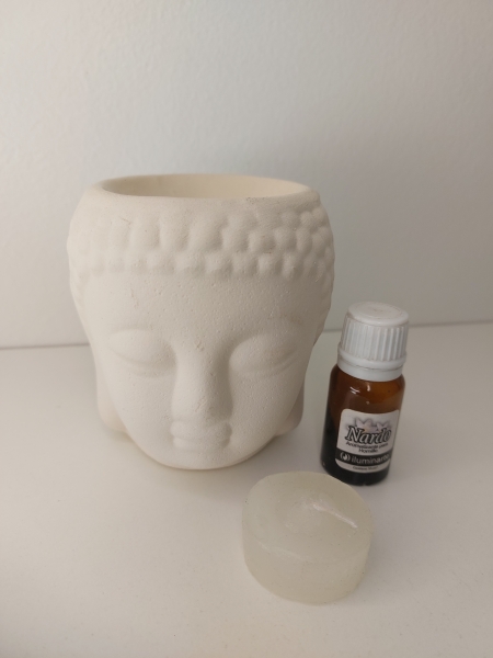 Hornillo Artesanal + Aceite Esencial + Vela