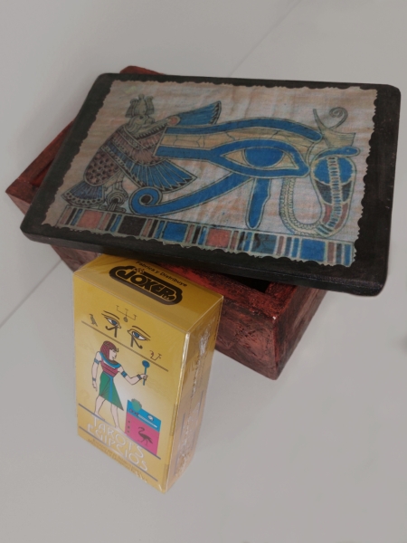 Mazo Tarot Egipcio + Caja de Madera Artesanal