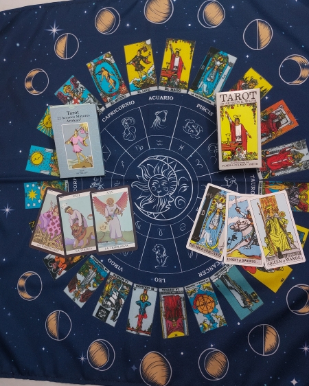 Mazo Arcanos Mayores + Tarot Waite + Paño