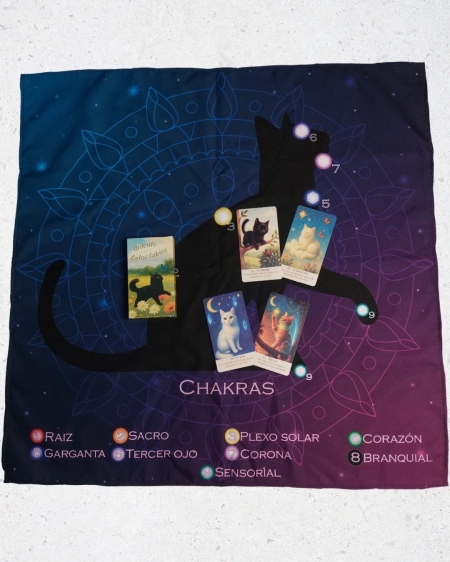 Oráculo de los Gatos Sabios + Paño