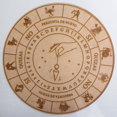 Tablero De Entrenamiento Para Péndulo (Radiestesia/Reiki)