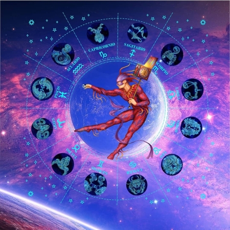 Paño astrológico para Tarot (N° 15)