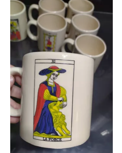 Taza Cerámica Artesanal Diseño Tarot