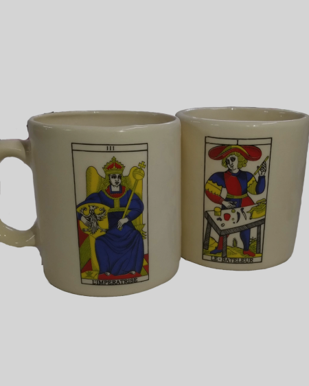 Taza Cerámica Artesanal Diseño Tarot